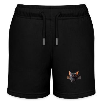 Fledermaus Flughund Vampir Bat Süße Fledemäuse - Kinder Organic Joggingshorts Mini Bolter von Stanley/Stella - Schwarz - Vorne