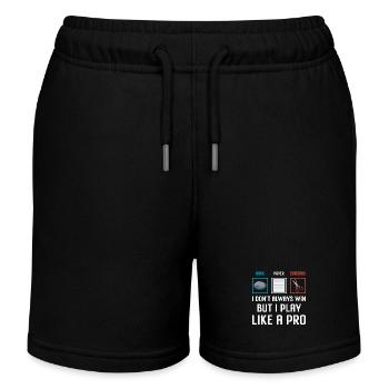 Ciseaux Papier Pierre Professionnel Gagnant - Short de jogging enfant bio Stanley/Stella - noir - Devant