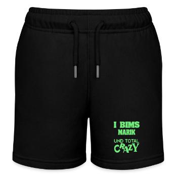 Marik - Kinder Organic Joggingshorts Mini Bolter von Stanley/Stella - Schwarz - Vorne