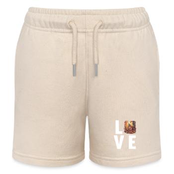 Écureuil - Short de jogging enfant bio Stanley/Stella - écru doux - Devant