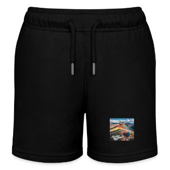 Rainbow Mountain Peru - Kinder Organic Joggingshorts Mini Bolter von Stanley/Stella - Schwarz - Vorne
