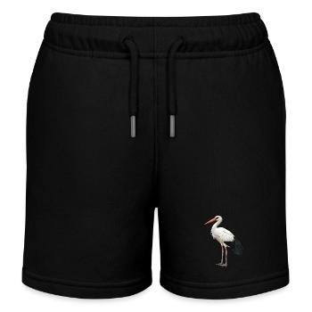 Cigognes Cigognes - Short de jogging enfant bio Stanley/Stella - noir - Devant