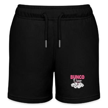 Bunco Dice Evening Bunco Crew Tournament - Kids Organic Sweat Shorts by Stanley/Stella - black - Front