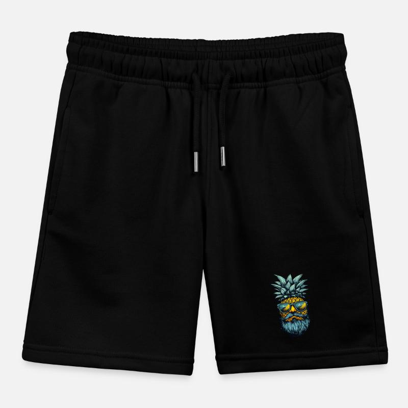 Ananas mit Bart Kinder Organic Joggingshorts Mini Bolter von Stanley/Stella