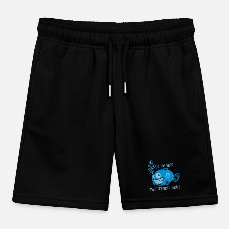 like a fish in water Kids Organic Sweat Shorts by Stanley/Stella