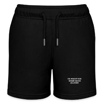 macht euern dreck alleine sächsischer humor - Kinder Organic Joggingshorts Mini Bolter von Stanley/Stella - Schwarz - Vorne