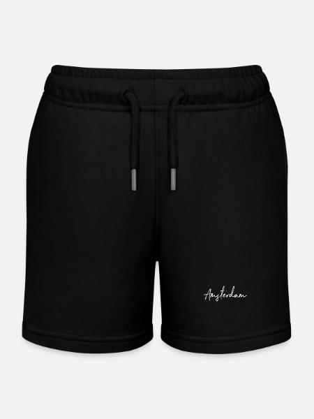 Amsterdam - Short de jogging enfant bio Stanley/Stella - noir