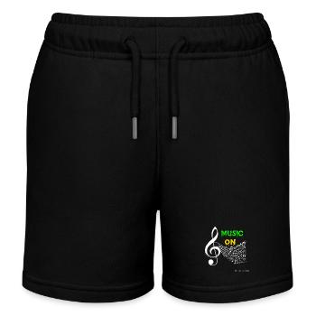 Music ON - Kinder Organic Joggingshorts Mini Bolter von Stanley/Stella - Schwarz - Vorne