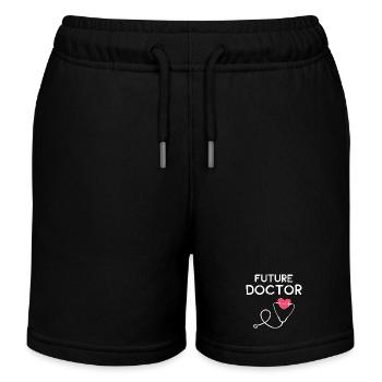 Future Doctor - Doctor Student Gift - Kids Organic Sweat Shorts by Stanley/Stella - black - Front