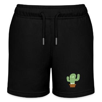 Combattant de cactus en colère - Short de jogging enfant bio Stanley/Stella - noir - Devant