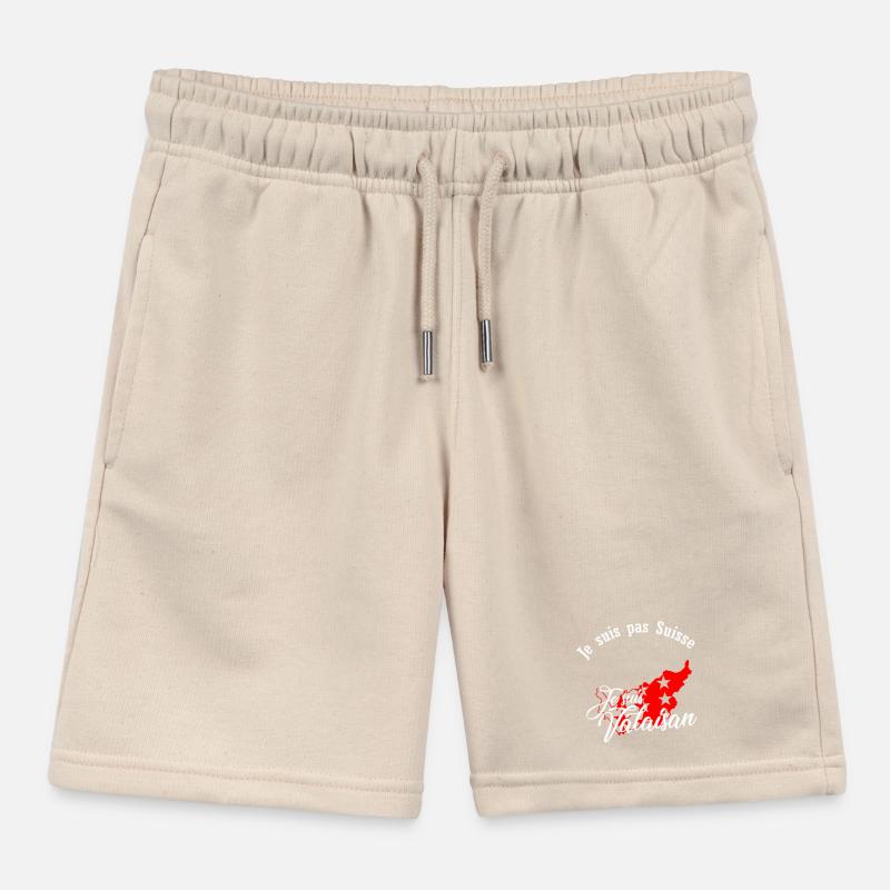Ich bin ein Walliser Carte Valais Rouge Kinder Organic Joggingshorts Mini Bolter von Stanley/Stella