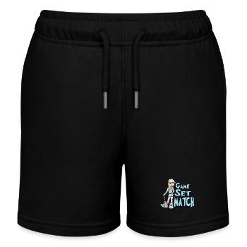 Tennis - Kinder Organic Joggingshorts Mini Bolter von Stanley/Stella - Schwarz - Vorne