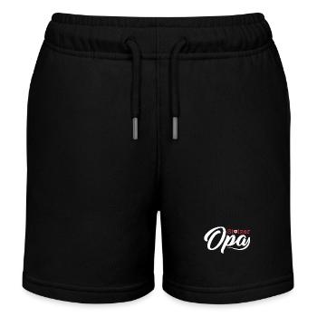 Oma Opa Großeltern Großvater Großmutter Enkel Idee - Kinder Organic Joggingshorts Mini Bolter von Stanley/Stella - Schwarz - Vorne