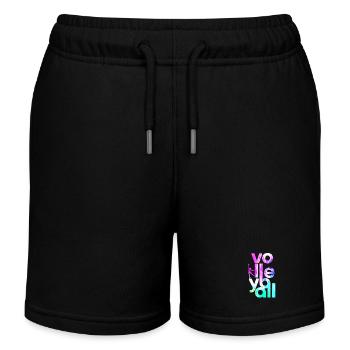 volley-ball - Short de jogging enfant bio Stanley/Stella - noir - Devant