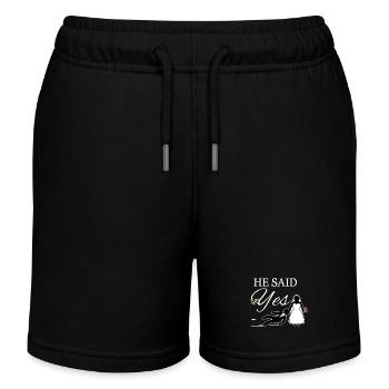 Bachelor bachelorette fête de mariage - Short de jogging enfant bio Stanley/Stella - noir - Devant
