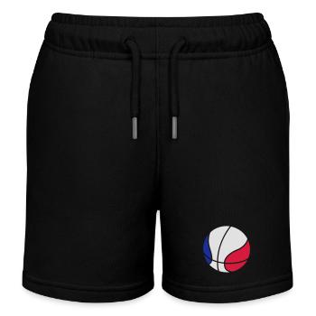 Basketball - Short de jogging enfant bio Stanley/Stella - noir - Devant