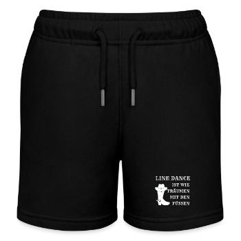 Line Dance ist wie Träumen mit den Füßen - Kinder Organic Joggingshorts Mini Bolter von Stanley/Stella - Schwarz - Vorne