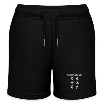 Boulder Funny Funny Humorous Climbing Rock Face - Kids Organic Sweat Shorts by Stanley/Stella - black - Front