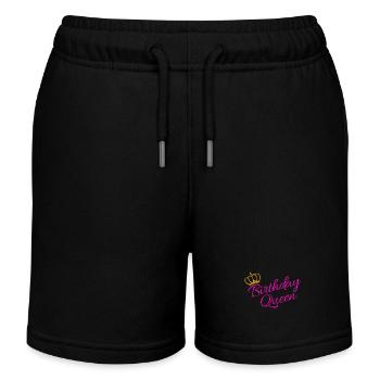 Geburtstag Königin Partnerlook Statement Lustig - Kinder Organic Joggingshorts Mini Bolter von Stanley/Stella - Schwarz - Vorne