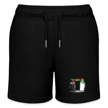 Graffiti wars - Kinder Organic Joggingshorts Mini Bolter von Stanley/Stella - Schwarz - Vorne
