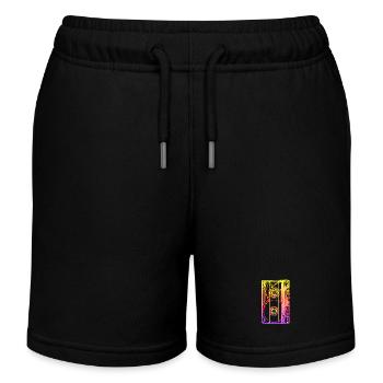 80er Party - Kinder Organic Joggingshorts Mini Bolter von Stanley/Stella - Schwarz - Vorne