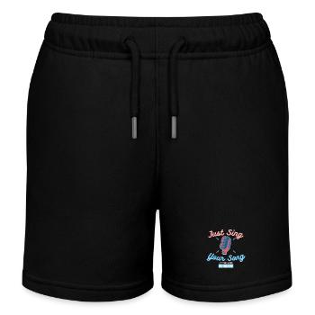 Karaoke - Kinder Organic Joggingshorts Mini Bolter von Stanley/Stella - Schwarz - Vorne