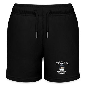 Project Project Manager Funny Sayings Humorous - Kids Organic Sweat Shorts by Stanley/Stella - black - Front
