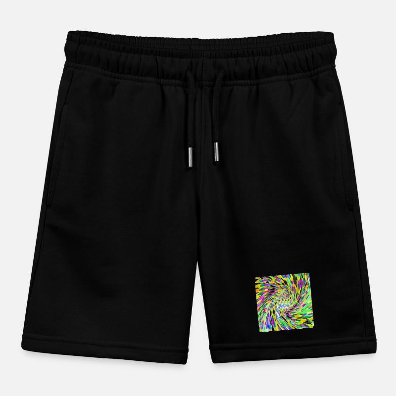 Psychedelic vortex Kids Organic Sweat Shorts by Stanley/Stella