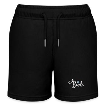 Mariée mariée diamant mariage mariage cadeau de fête - Short de jogging enfant bio Stanley/Stella - noir - Devant