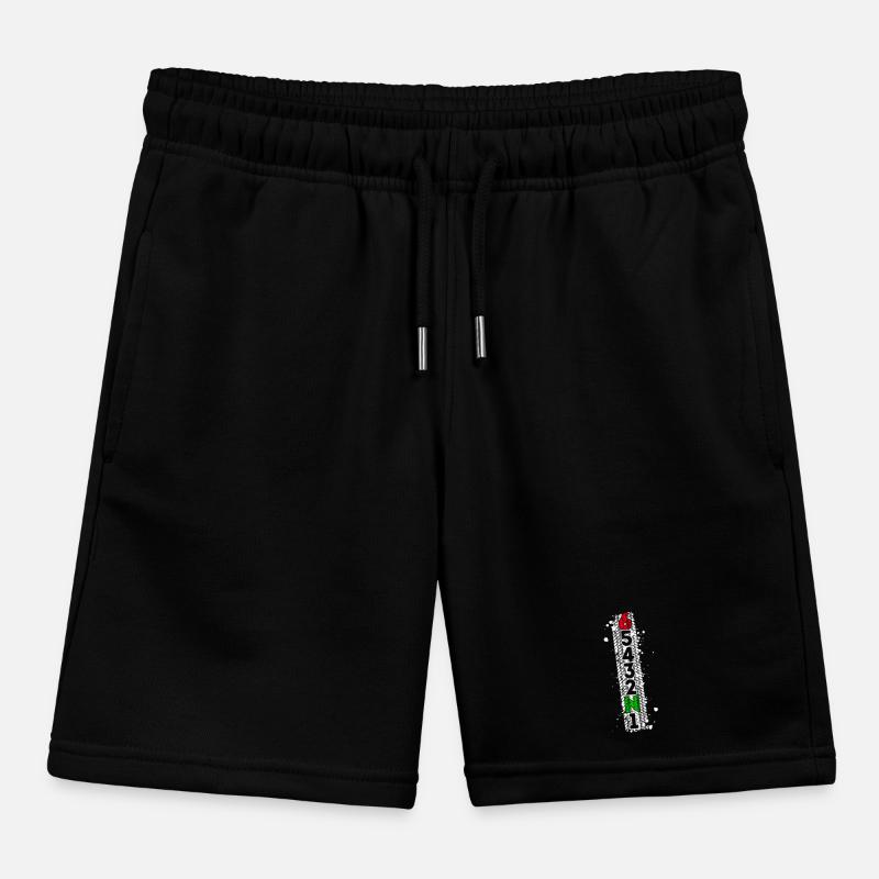 Gear shift motorcycle motorbikes biker machine Kids Organic Sweat Shorts by Stanley/Stella