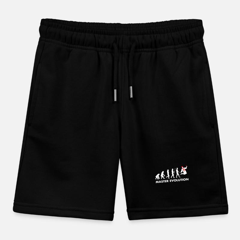 Master Evolution Entwicklung Schulabschluss Diplom Kinder Organic Joggingshorts Mini Bolter von Stanley/Stella