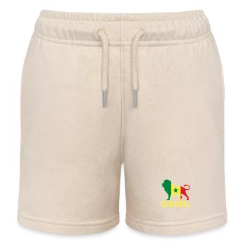 Senegal lion - Kids Organic Sweat Shorts by Stanley/Stella - soft Ecru - Front