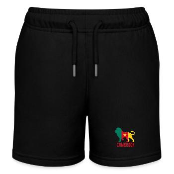 Kamerun Löwe - Kinder Organic Joggingshorts Mini Bolter von Stanley/Stella - Schwarz - Vorne