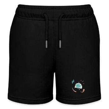 Lässiges Design mit Farbverlauf - Kinder Organic Joggingshorts Mini Bolter von Stanley/Stella - Schwarz - Vorne