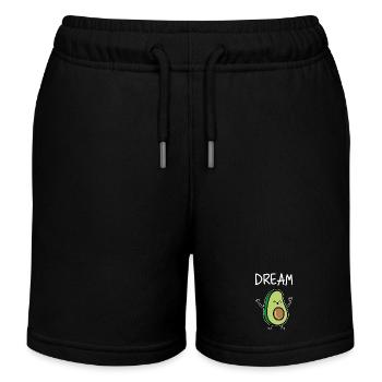 Partnerlook | Dream Team Paar Pärchen Liebe Heirat - Kinder Organic Joggingshorts Mini Bolter von Stanley/Stella - Schwarz - Vorne