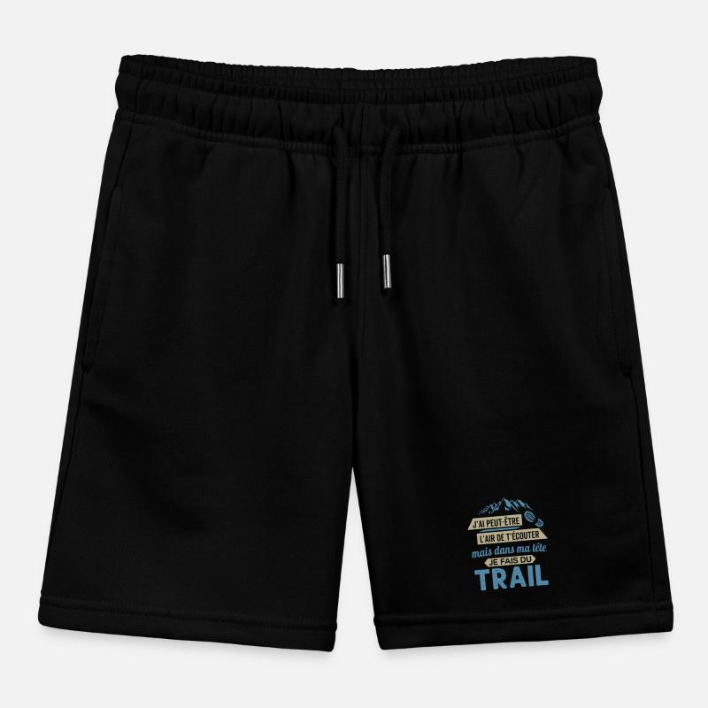 je fais du trail running Short de jogging enfant bio Stanley/Stella