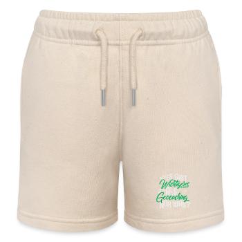 Geocaching Geocacher - Kinder Organic Joggingshorts Mini Bolter von Stanley/Stella - Natur - Vorne