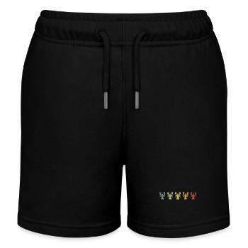 Farbverlauf Lobster Reihe - Kinder Organic Joggingshorts Mini Bolter von Stanley/Stella - Schwarz - Vorne
