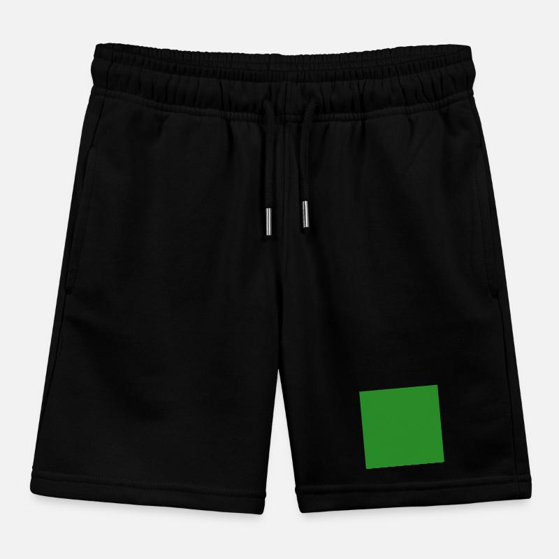 personnaliser le modèle de texture d’arrière-plan vert Short de jogging enfant bio Stanley/Stella