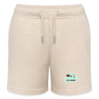 Allemagne et Inde 100% génial / cadeau - Short de jogging enfant bio Stanley/Stella - écru doux - Devant