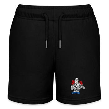 Boxing Fitness Training Exercise Motivation Sport - Kids Organic Sweat Shorts by Stanley/Stella - black - Front