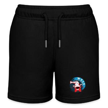 Fishing Catfish WALLERGRIFF MUST EXPERIENCE MAN - Kids Organic Sweat Shorts by Stanley/Stella - black - Front