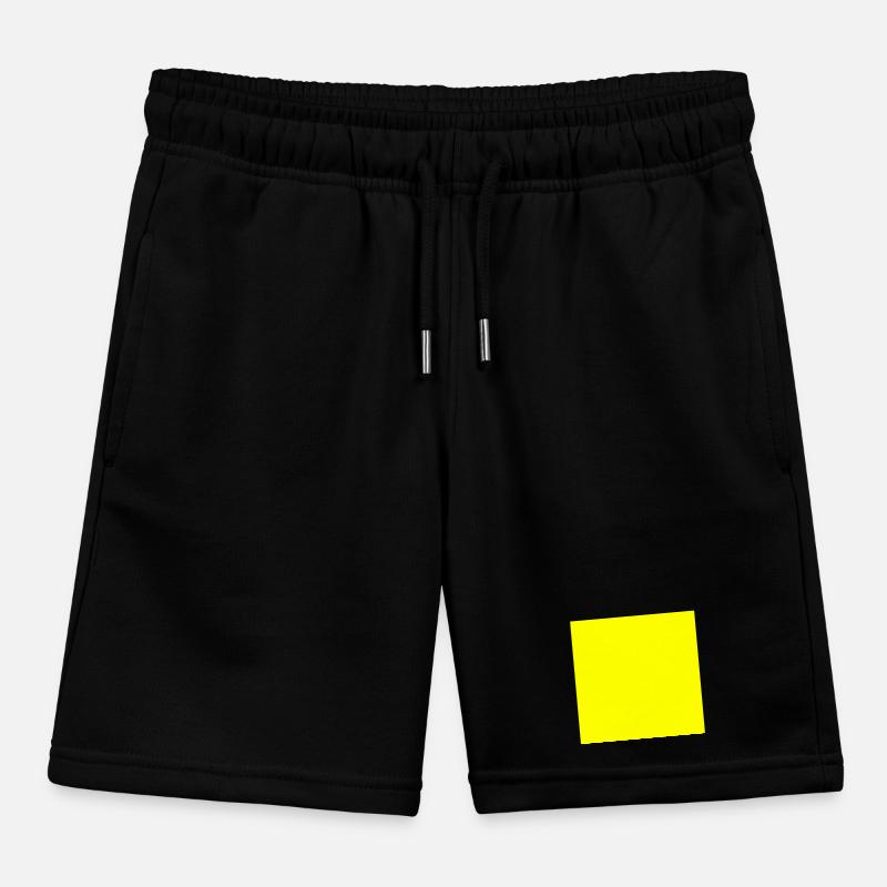 Yellow Background Texture Template Personalize Kids Organic Sweat Shorts by Stanley/Stella