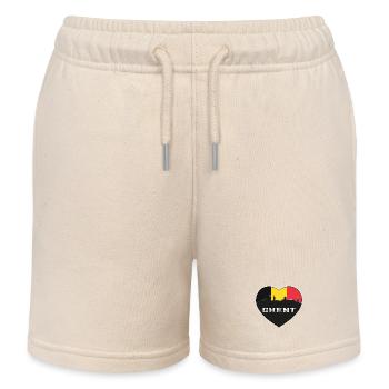 Gent Belgium Skyline Belgische Flagge Travel Souvenir - Kinder Organic Joggingshorts Mini Bolter von Stanley/Stella - Natur - Vorne