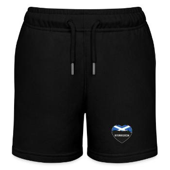 Edinburgh Schottland Skyline Souvenir schottische Flagge - Kinder Organic Joggingshorts Mini Bolter von Stanley/Stella - Schwarz - Vorne