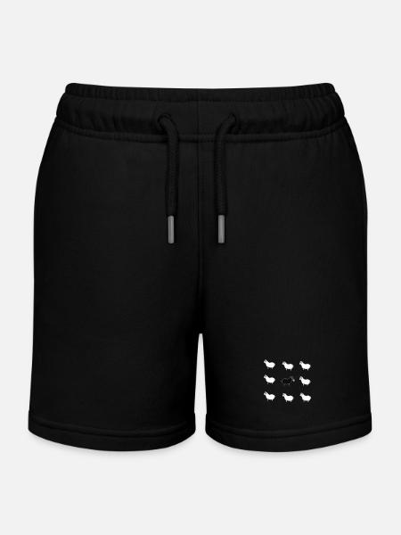 Le mouton noir. - Short de jogging enfant bio Stanley/Stella - noir