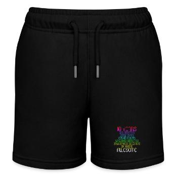 10 years incl 2 leap years 10th birthday - Kids Organic Sweat Shorts by Stanley/Stella - black - Front