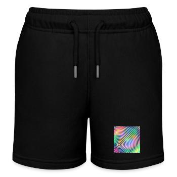 Colored Rounds 3d - Short de jogging enfant bio Stanley/Stella - noir - Devant
