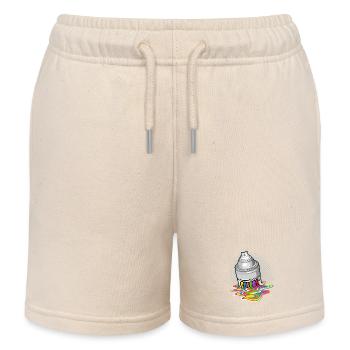 Farbbombe und Gänge - Kinder Organic Joggingshorts Mini Bolter von Stanley/Stella - Natur - Vorne