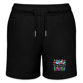 Luftballon Schultüte Schulbeginn Schule Zuckertüte - Kinder Organic Joggingshorts Mini Bolter von Stanley/Stella - Schwarz - Vorne